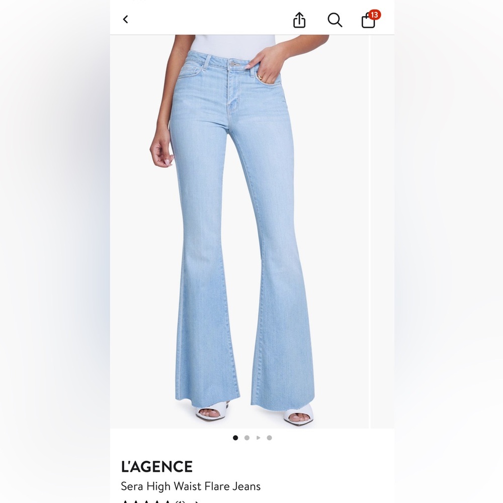 L'AGENCE sera high waist flare Jeans size 27